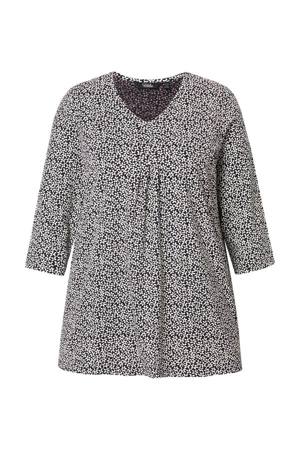 Ulla Popken Ulla Popken Majica  črna / bela