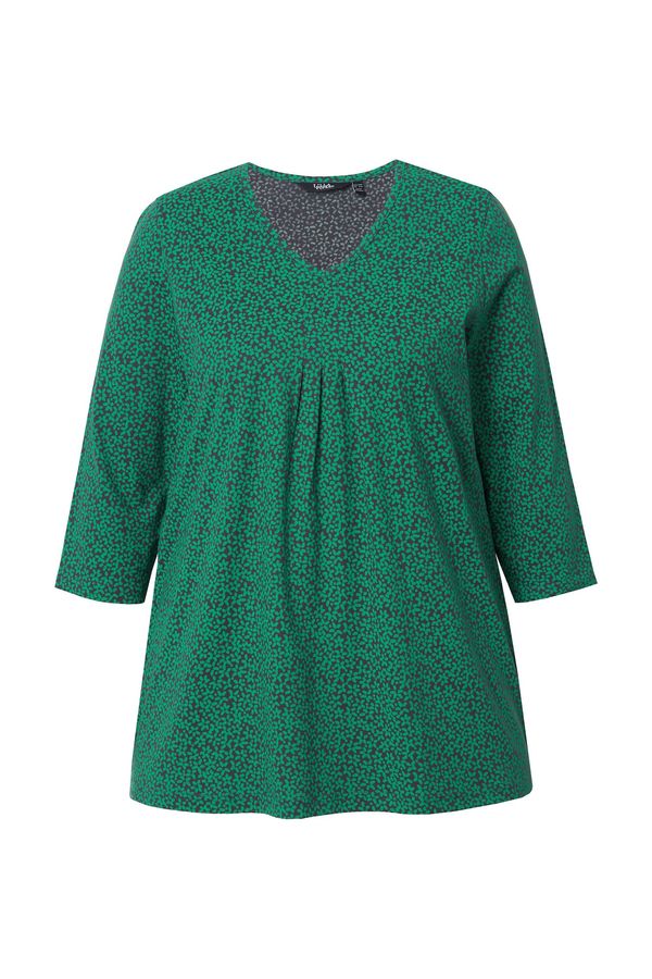 Ulla Popken Ulla Popken Majica  temno siva / zelena