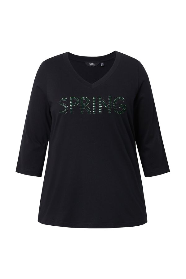 Ulla Popken Ulla Popken Majica  zelena / kivi / črna