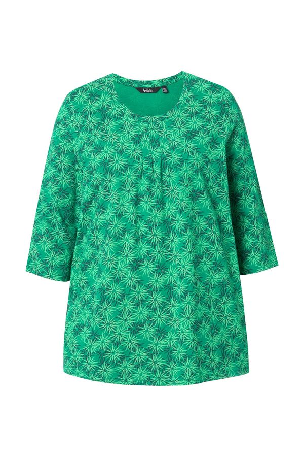 Ulla Popken Ulla Popken Majica  zelena / travnato zelena / črna