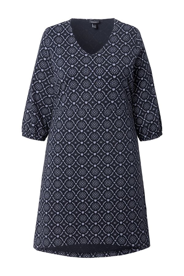 Ulla Popken Ulla Popken Obleka  golobje modra / črna