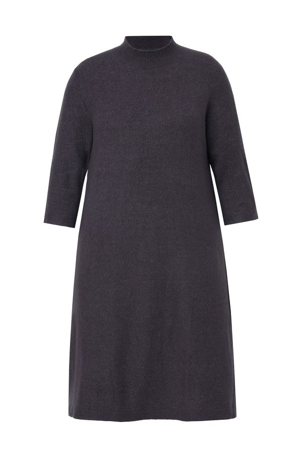 Ulla Popken Ulla Popken Pletena obleka  temno siva