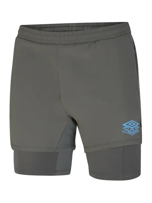 UMBRO UMBRO Športne hlače  modra / siva