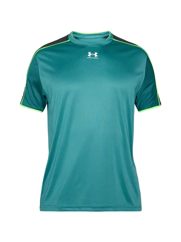 UNDER ARMOUR UNDER ARMOUR Funkcionalna majica 'Challenger'  turkizna / neonsko rumena / črna