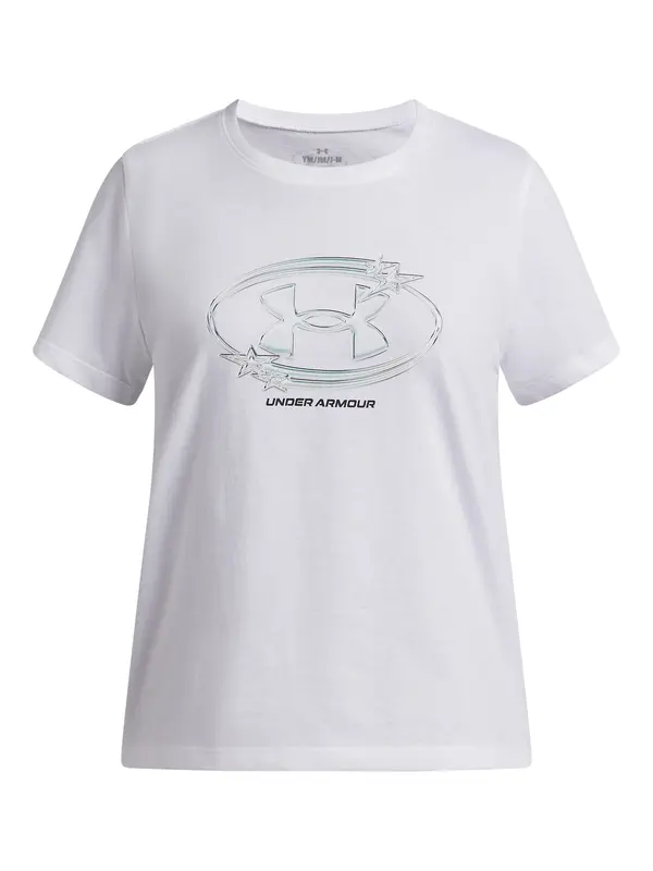 UNDER ARMOUR UNDER ARMOUR Funkcionalna majica  meta / črna / bela