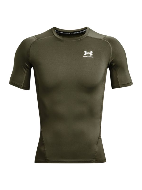 UNDER ARMOUR UNDER ARMOUR Funkcionalna majica  oliva / bela