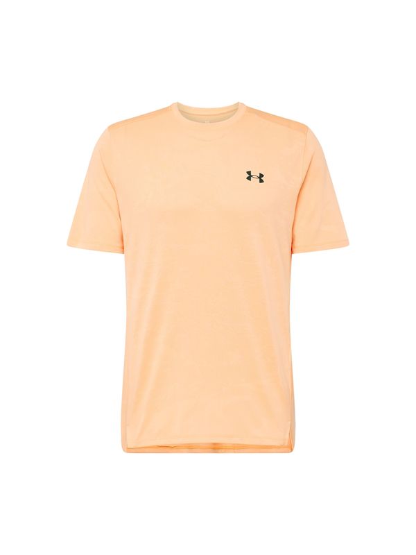 UNDER ARMOUR UNDER ARMOUR Funkcionalna majica  pastelno oranžna / črna