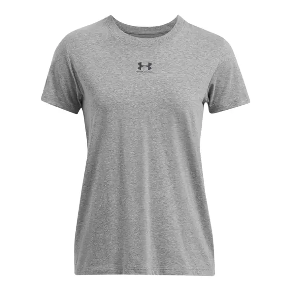 UNDER ARMOUR UNDER ARMOUR Funkcionalna majica 'Rival Core'  pegasto siva / črna