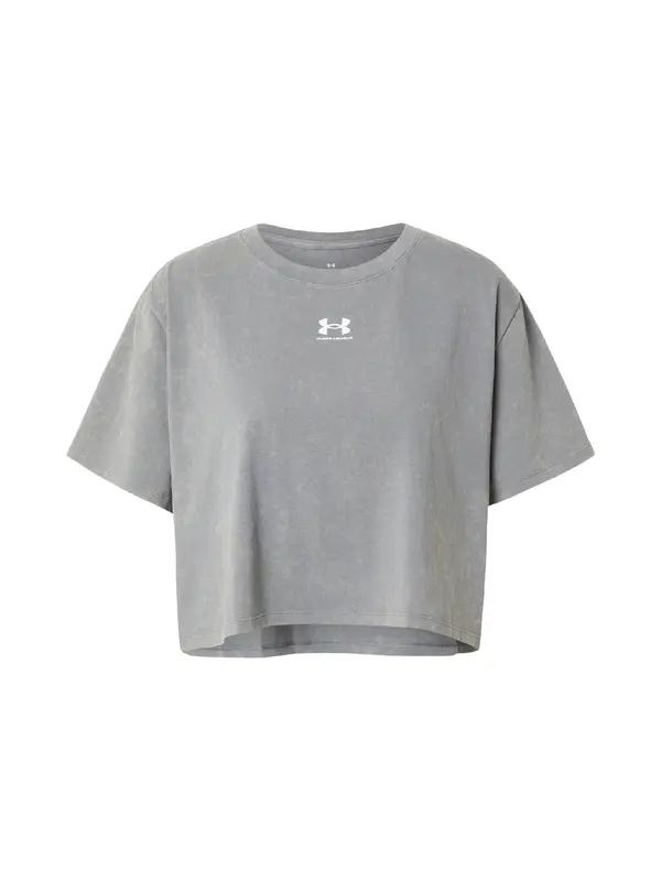 UNDER ARMOUR UNDER ARMOUR Funkcionalna majica 'Rival'  siva / bela