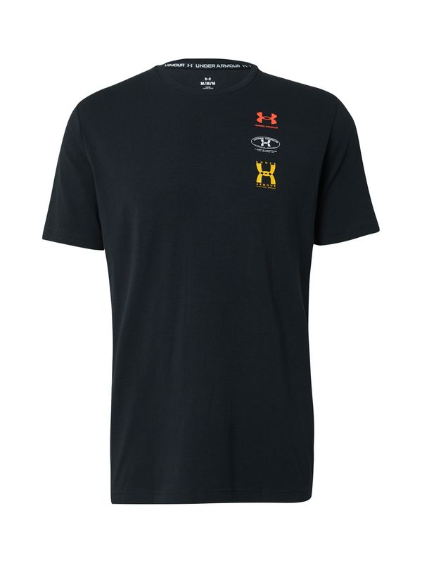 UNDER ARMOUR UNDER ARMOUR Funkcionalna majica  rumena / oranžna / črna / bela