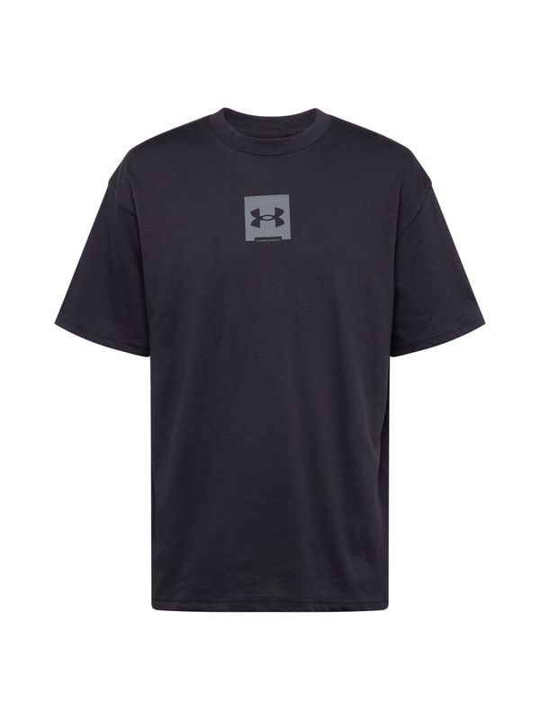 UNDER ARMOUR UNDER ARMOUR Funkcionalna majica  siva / črna