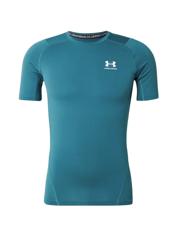 UNDER ARMOUR UNDER ARMOUR Funkcionalna majica  smaragd / črna / bela