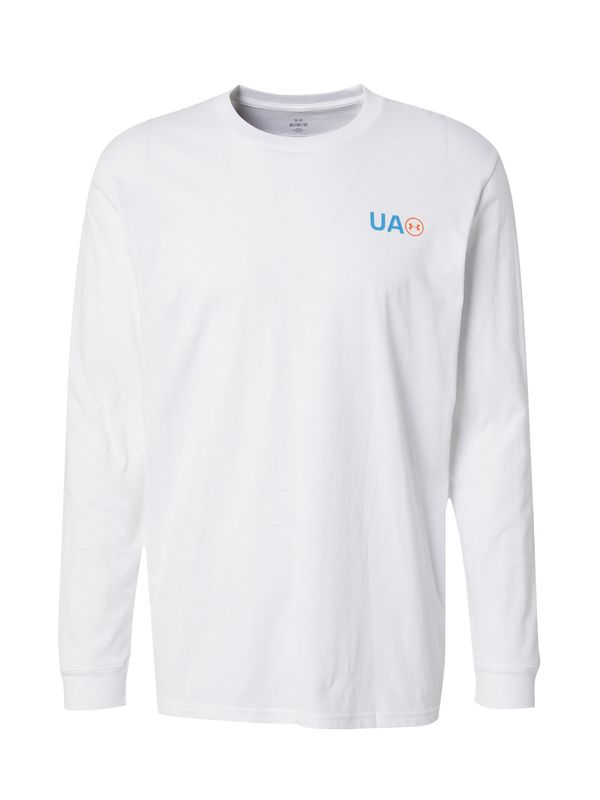 UNDER ARMOUR UNDER ARMOUR Funkcionalna majica  svetlo modra / oranžna / bela