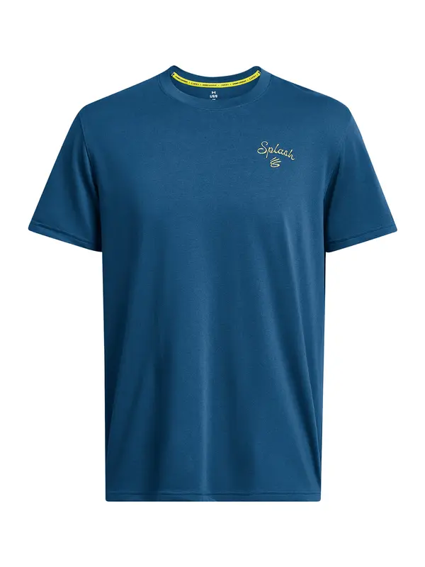 UNDER ARMOUR UNDER ARMOUR Funkcionalna majica  temno modra / kari