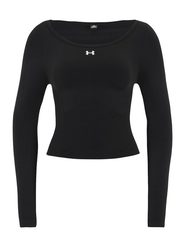 UNDER ARMOUR UNDER ARMOUR Funkcionalna majica 'Train'  črna / bela