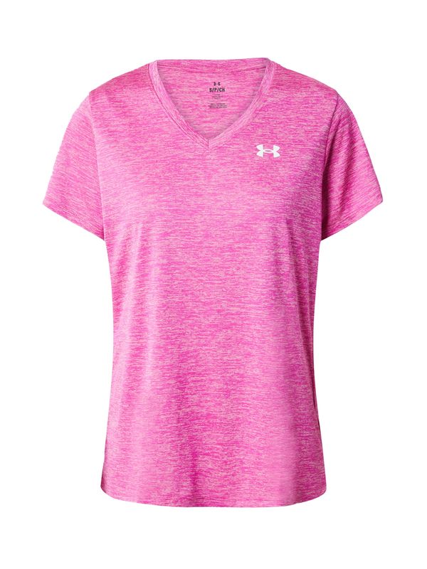 UNDER ARMOUR UNDER ARMOUR Funkcionalna majica 'Twist'  svetlo roza / bela