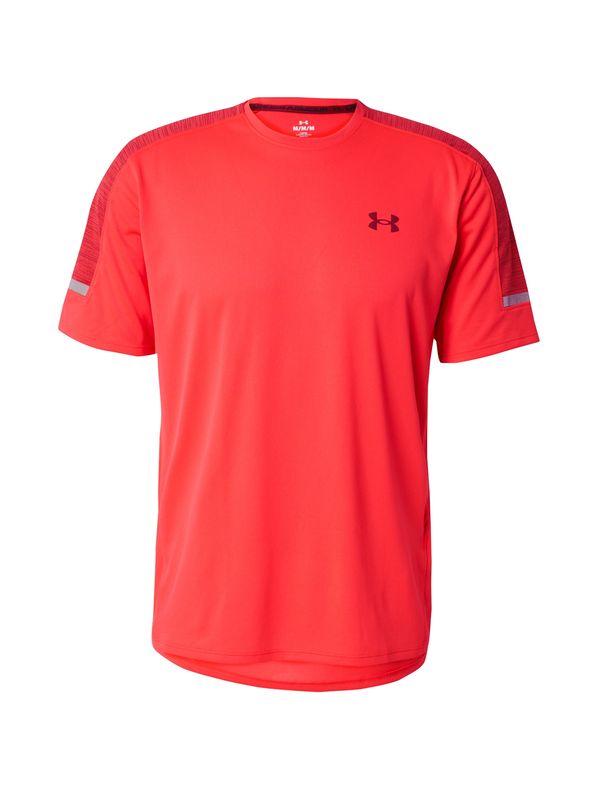 UNDER ARMOUR UNDER ARMOUR Funkcionalna majica 'Utility'  srebrno-siva / burgund / melona