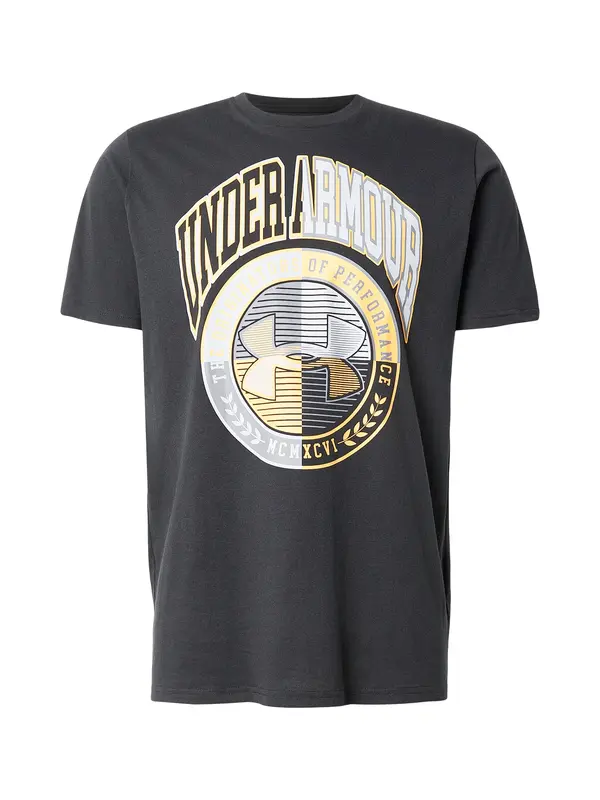 UNDER ARMOUR UNDER ARMOUR Funkcionalna majica 'VARSITY CREST'  svetlo modra / rumena / siva / črna