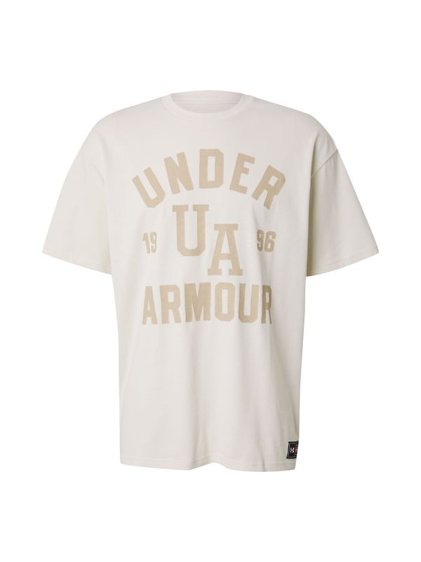 UNDER ARMOUR UNDER ARMOUR Funkcionalna majica 'VARSITY'  pesek / svetlo siva