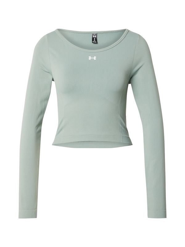 UNDER ARMOUR UNDER ARMOUR Funkcionalna majica  zelena / bela