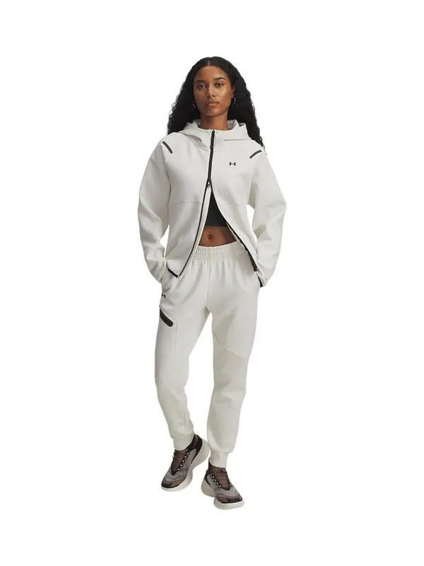 UNDER ARMOUR UNDER ARMOUR Jopa na zadrgo 'Unstoppable'  črna / bela
