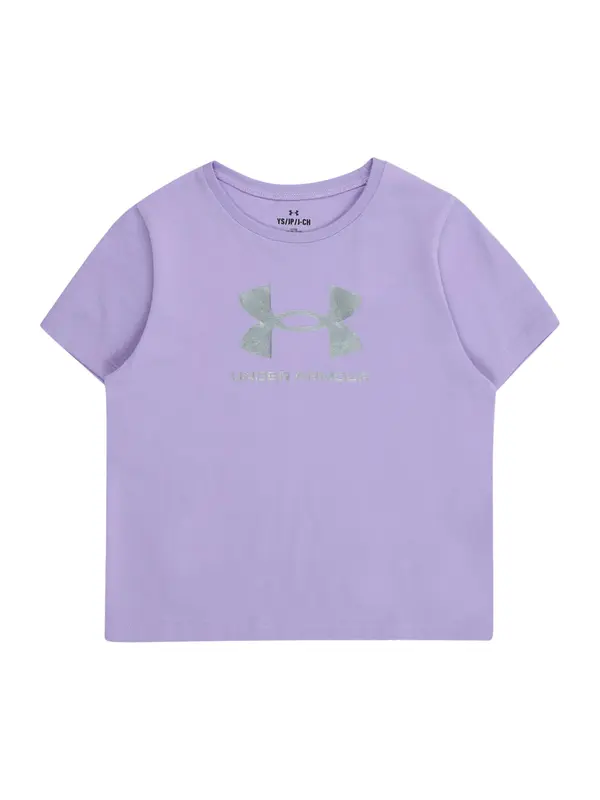 UNDER ARMOUR UNDER ARMOUR Majica 'Rival'  pastelno lila / srebrna