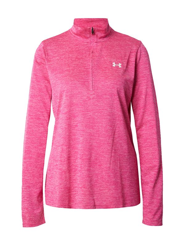 UNDER ARMOUR UNDER ARMOUR Športen pulover 'Tech Twist'  roza / bela