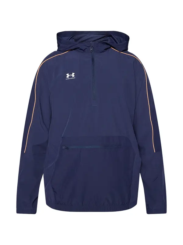 UNDER ARMOUR UNDER ARMOUR Športna jakna 'Challenger'  temno modra / svetlo oranžna / bela