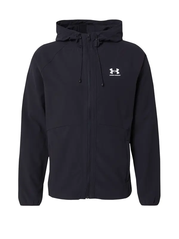 UNDER ARMOUR UNDER ARMOUR Športna jakna 'Vibe'  črna / bela