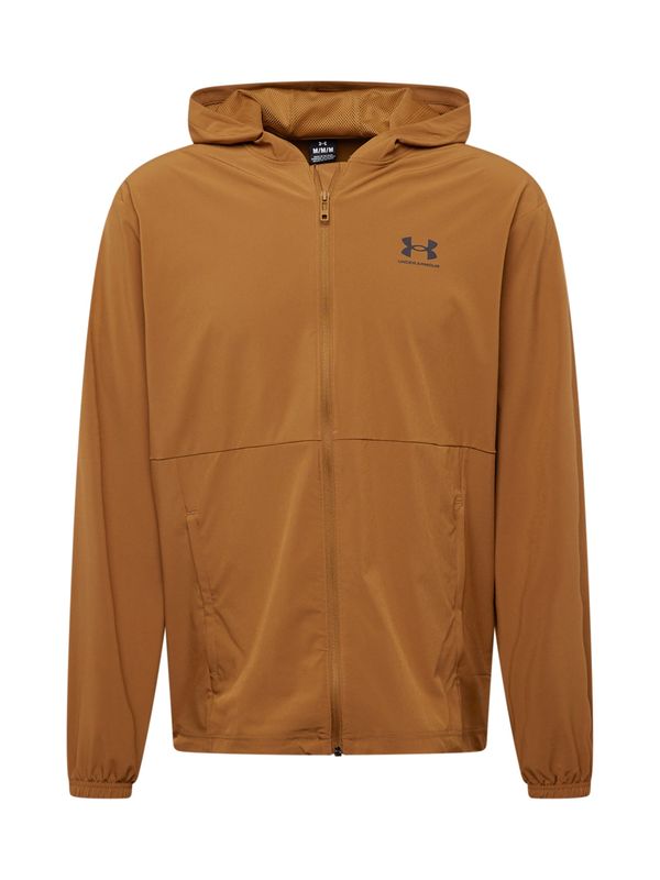 UNDER ARMOUR UNDER ARMOUR Športna jakna 'Vibe'  karamel / črna