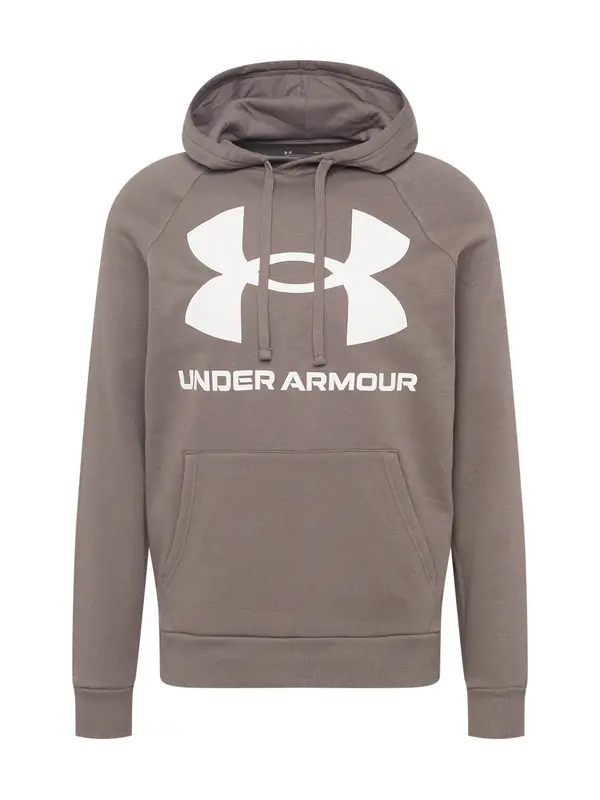 UNDER ARMOUR UNDER ARMOUR Športna majica 'Rival'  mokka / bela