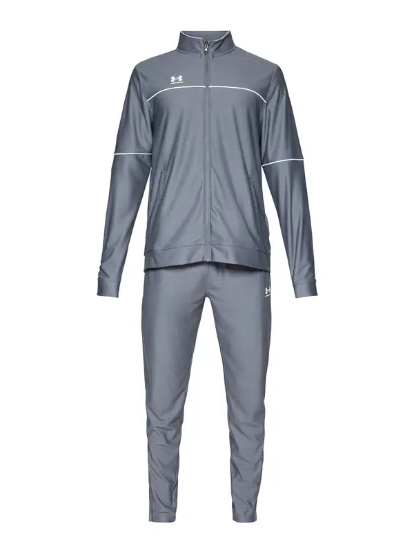 UNDER ARMOUR UNDER ARMOUR Športna trenirka 'Challenger'  siva / bela