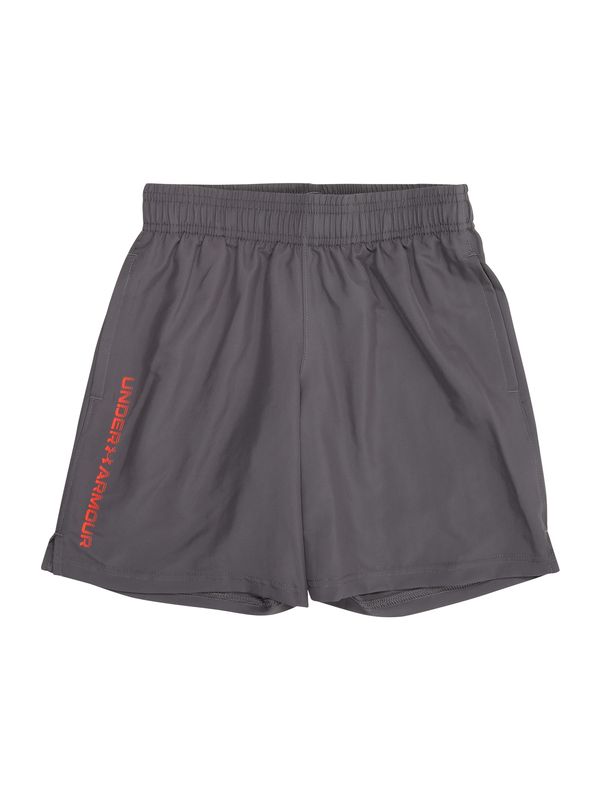 UNDER ARMOUR UNDER ARMOUR Športne hlače  bazaltno siva / oranžno rdeča