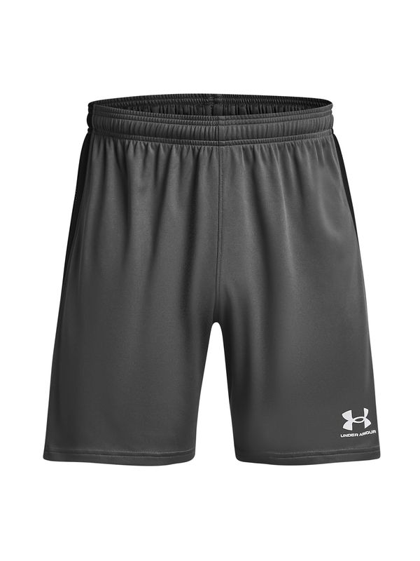 UNDER ARMOUR UNDER ARMOUR Športne hlače 'Challenger'  temno siva / črna / bela