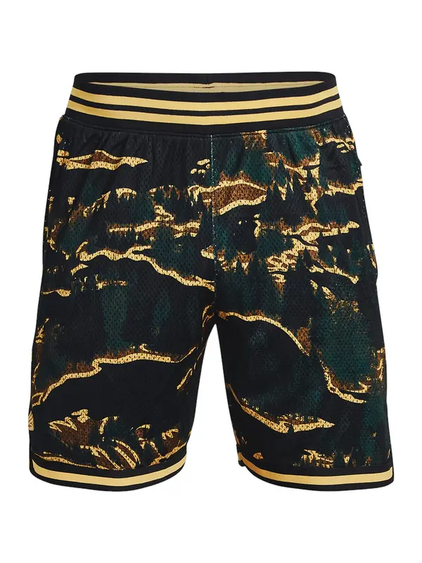UNDER ARMOUR UNDER ARMOUR Športne hlače 'Curry'  kremna / rjava / jelka / črna
