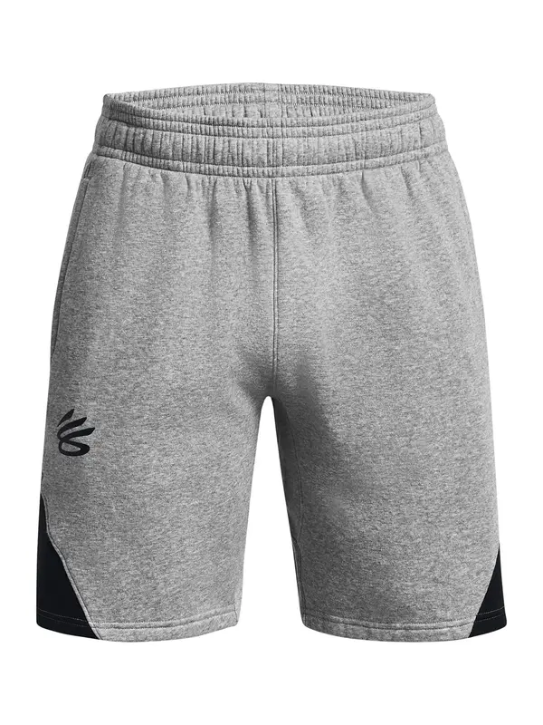 UNDER ARMOUR UNDER ARMOUR Športne hlače 'Curry Splash'  siva / črna