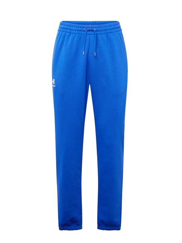 UNDER ARMOUR UNDER ARMOUR Športne hlače 'Essential'  modra / bela