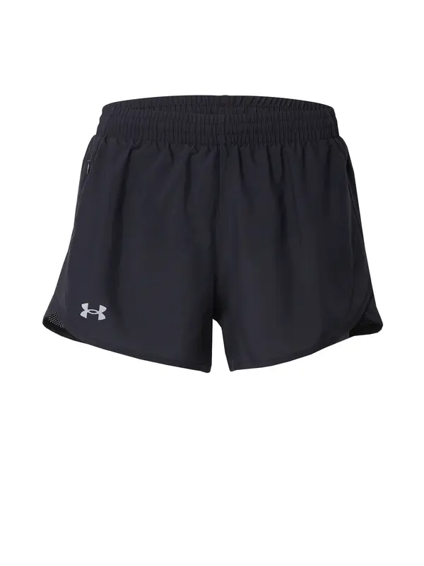 UNDER ARMOUR UNDER ARMOUR Športne hlače 'Fly By 3'  siva / črna