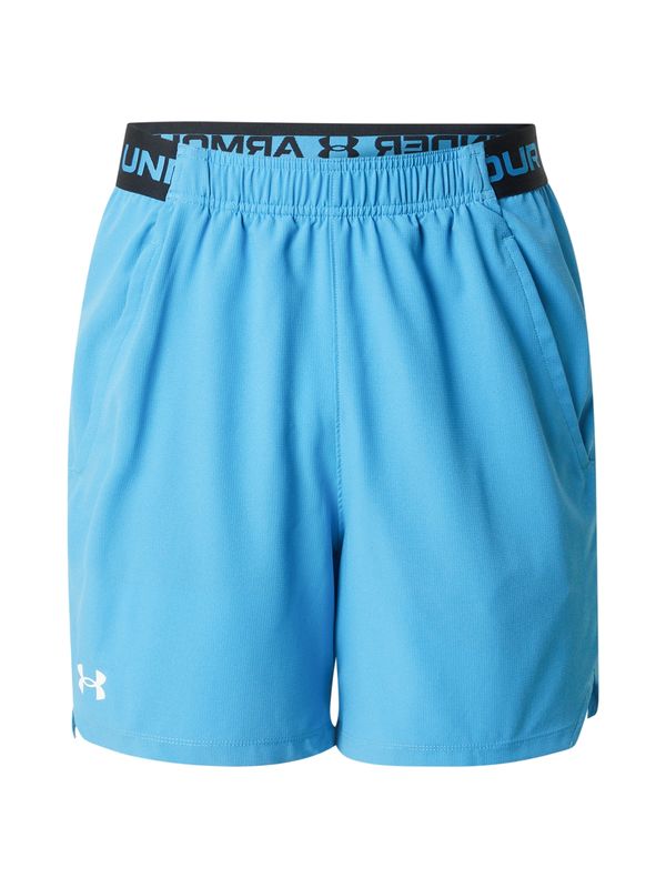 UNDER ARMOUR UNDER ARMOUR Športne hlače  neonsko modra / črna / bela