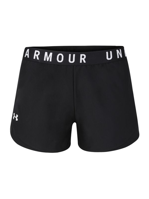 UNDER ARMOUR UNDER ARMOUR Športne hlače 'Play Up 3.0'  črna / bela