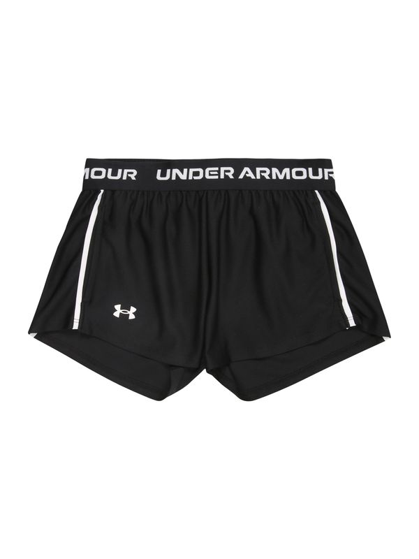 UNDER ARMOUR UNDER ARMOUR Športne hlače 'Play Up'  črna / bela