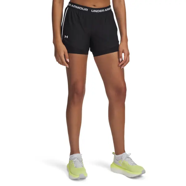 UNDER ARMOUR UNDER ARMOUR Športne hlače 'Play Up'  črna / bela