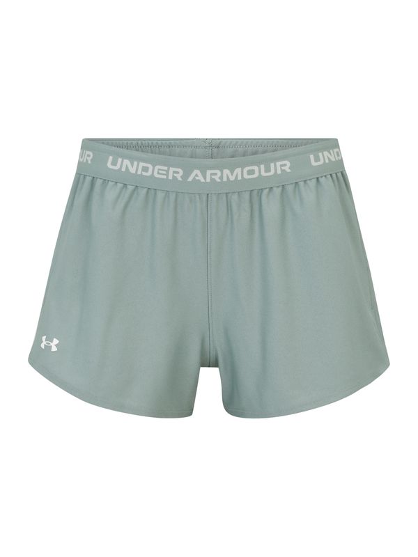 UNDER ARMOUR UNDER ARMOUR Športne hlače 'Play Up'  meta / bela