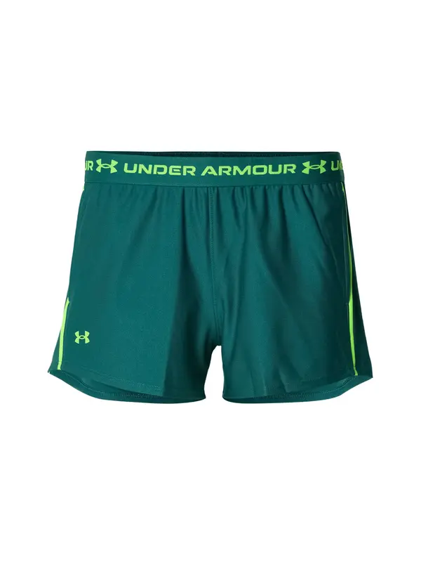 UNDER ARMOUR UNDER ARMOUR Športne hlače 'Play Up'  petrol / svetlo zelena