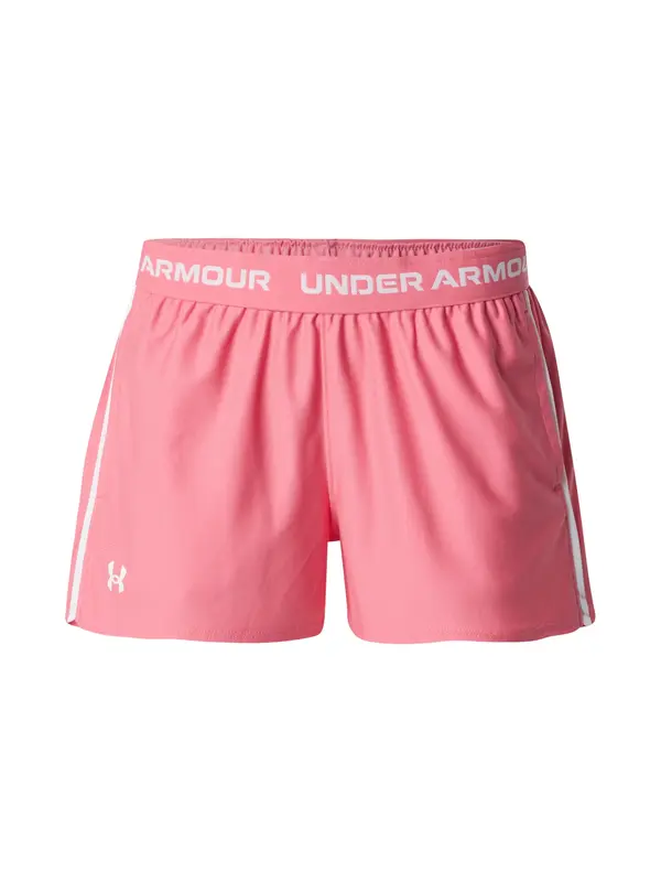 UNDER ARMOUR UNDER ARMOUR Športne hlače 'Play-Up'  roza / bela