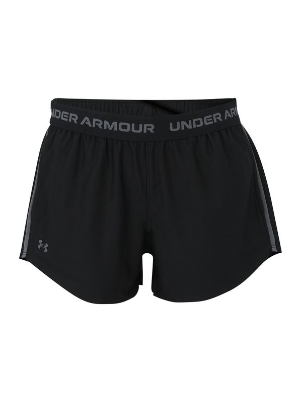 UNDER ARMOUR UNDER ARMOUR Športne hlače 'Play Up'  siva / črna