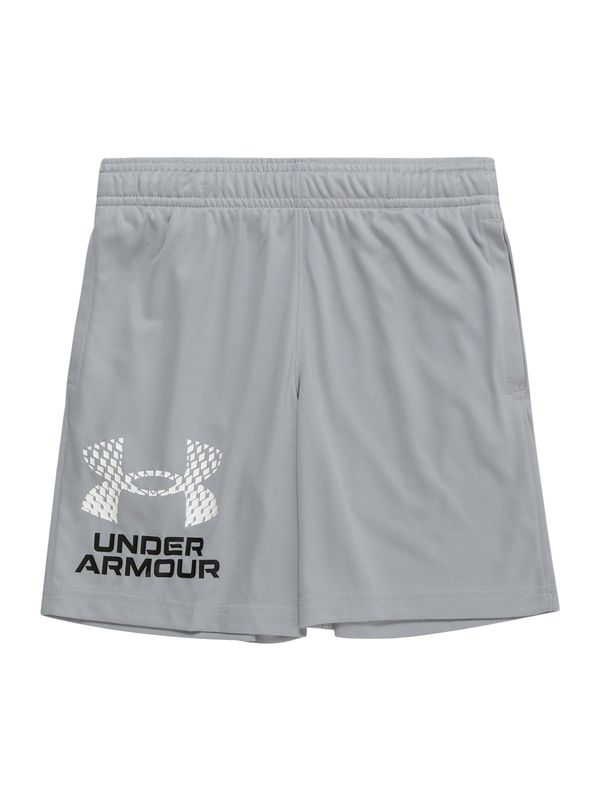 UNDER ARMOUR UNDER ARMOUR Športne hlače  siva / črna / bela