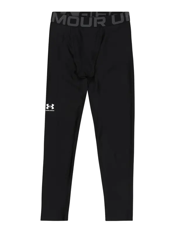 UNDER ARMOUR UNDER ARMOUR Športne hlače  siva / črna / bela