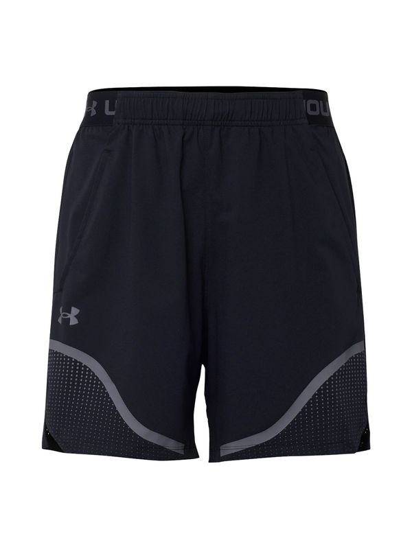 UNDER ARMOUR UNDER ARMOUR Športne hlače  siva / črna