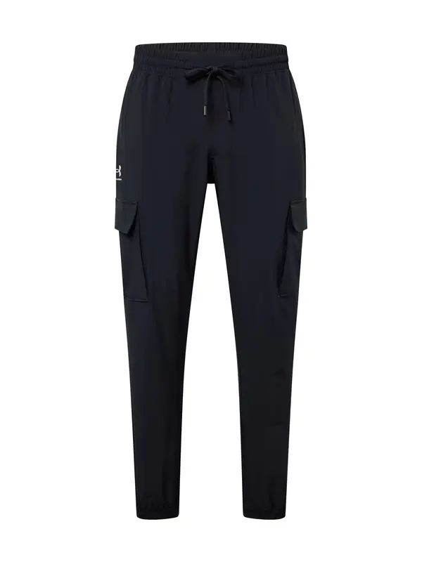 UNDER ARMOUR UNDER ARMOUR Športne hlače 'Vibe'  črna / bela